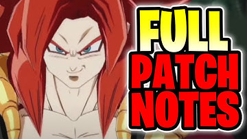 (FULL PATCH NOTES & SS4 GOGETA GAMEPLAY!)  | Dragonball FighterZ SS4 GOGETA EVENT!
