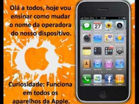 Como Mudar o Nome da Operadora no iPhone - YouTube