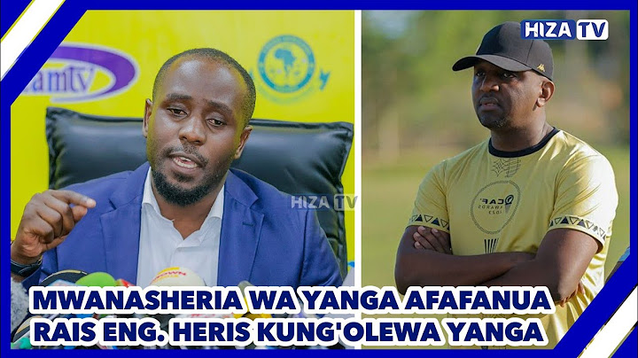 🔴#LIVE: MWANASHERIA WA YANGA AFAFANUA RAIS ENG. HERIS KUNG'OLEWA YANGA