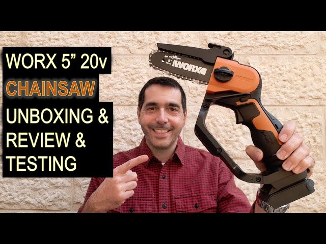 Worx 5 inch 20v Mini Pruning Chainsaw Unboxing, Testing and Review 