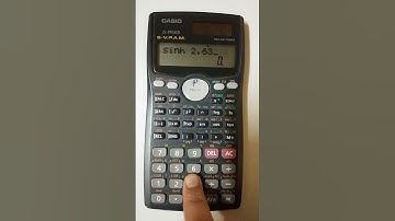 How to Solve Hyperbolic sin | using calculator (Casio fx-991MS) #viral #maths #casiocalculator