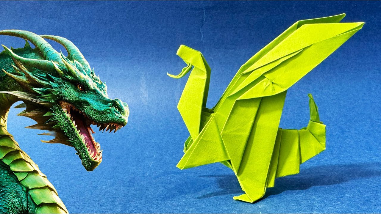 Jak Zrobić Rogi Diabła Z Papieru Łatwy smok origami dla początkujących | Jak zrobić smoka z papieru