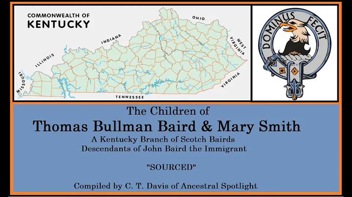 The Children of Thomas Bullman Baird & Mary Smith