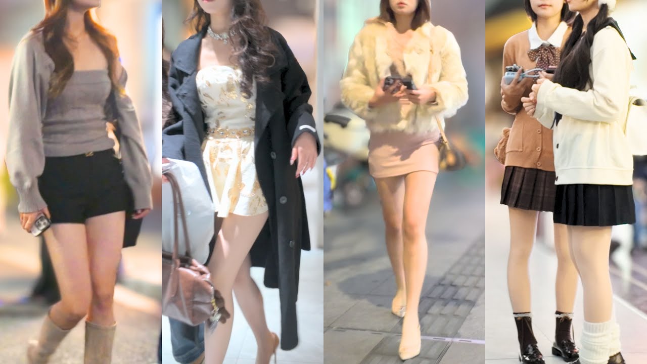 4K China City Walk | 💋Stunning TikTok Girls!!! Evening Walking Dongshankou Guangzhou, Guangdong.