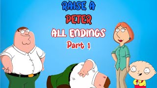 Все концовки в игре Raise a Peter. Part 1