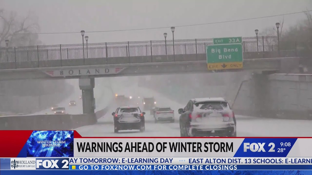 Local, state officials issue warnings ahead of winter storm - YouTube