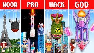 MrBEAST BOMBS CHALLENGE in Minecraft - NOOB vs PRO vs HACKER vs GOD