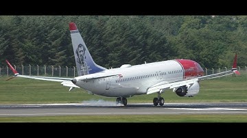 BRAND NEW Norwegian Boeing 737 MAX 8 Takeoff & Landing at Edinburgh Airport