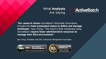 Webinar:  Why ActiveBatch for Workload Automation? Key Differentiators