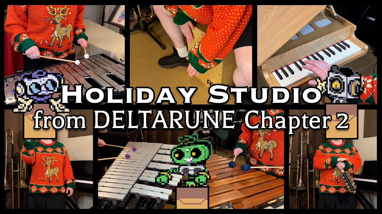 Holiday Studio - DELTARUNE Chapter 2 (Percussion Ensemble Cover) | V-Ron Media