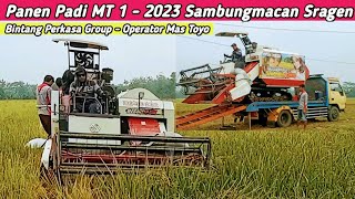 Panen Padi MT 1 - 2023 | Sambungmacan Sragen | Bintang Perkasa Group Operator Mas Toyo