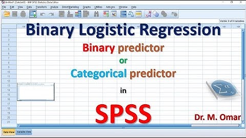 Binary logistic regression with one binary or one categorical predictor in SPSS