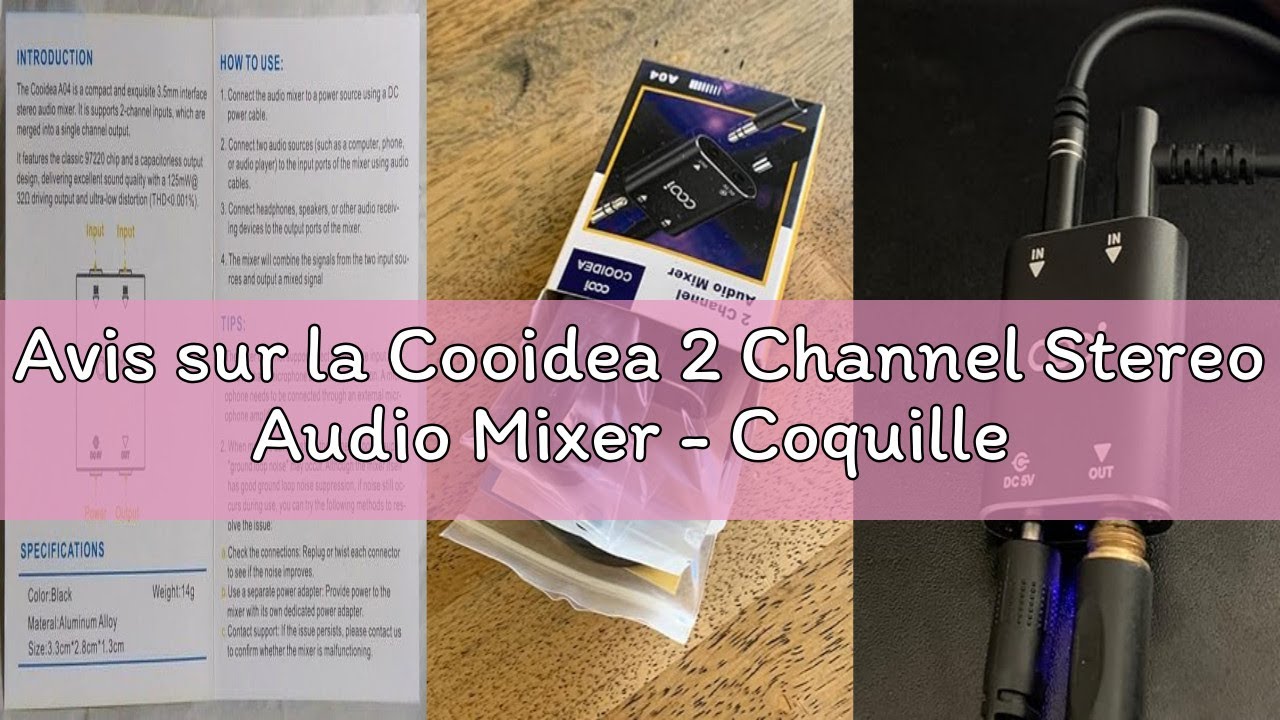 Avis Sur La Cooidea 2 Channel Stereo Audio Mixer Coquille En M tal avis-sur-la-cooidea-2-channel-stereo-audio-mixer-coquille-en-m-tal