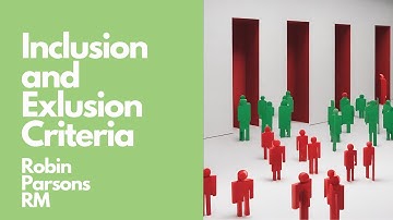 What are inclusion and exclusion criteria?