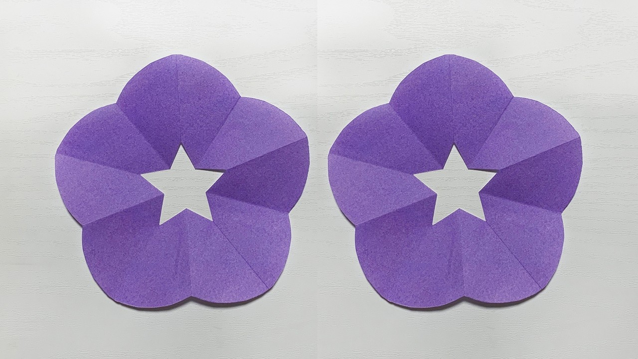 ぽ～たちゃんママページ 朝顔のお花⋆˚✿˖° 可愛い「あさがお」の作り方 🌺 分かりやすい｜ Easy Origami Flower