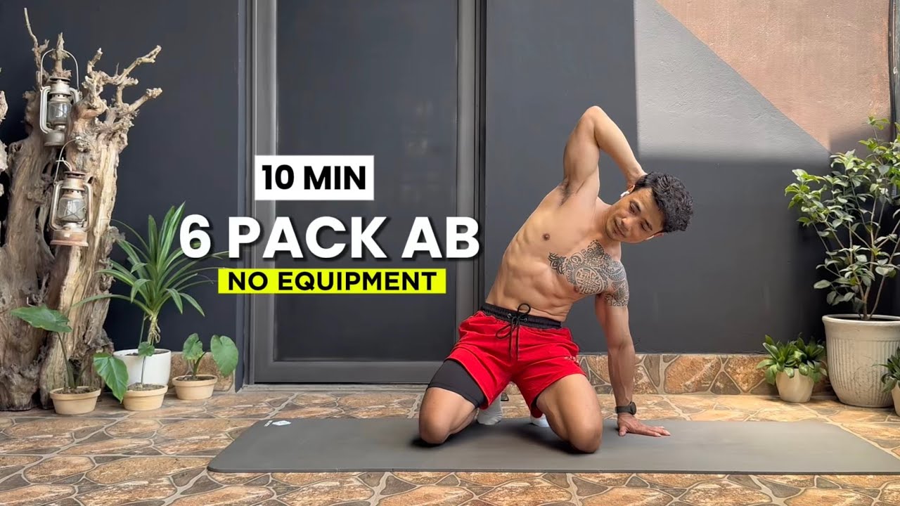 10 Min SIX PACK ABS Workout | Abs Workout No Equipment Get Quick ...