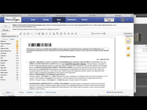 Advanced Docusign   Replacing a document