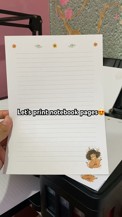Printing notebook pages🥰📒#diy #diynotebook #printing #smallbusiness #stationery #notebook