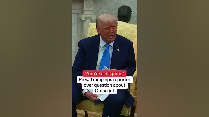Pres. Trump goes off on reporter over jet from Qatar