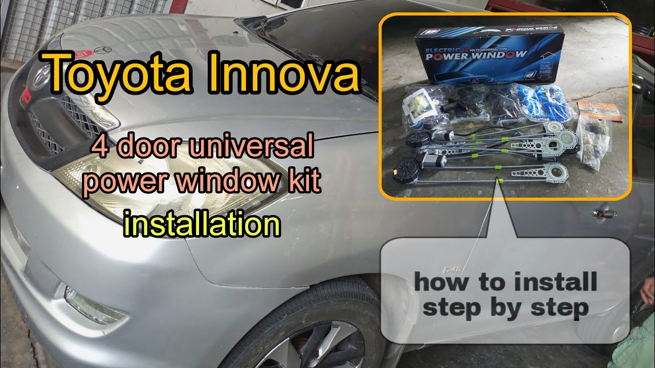 Innova Window Toyota Innova | 4 door universal power window kit installation (how to ...