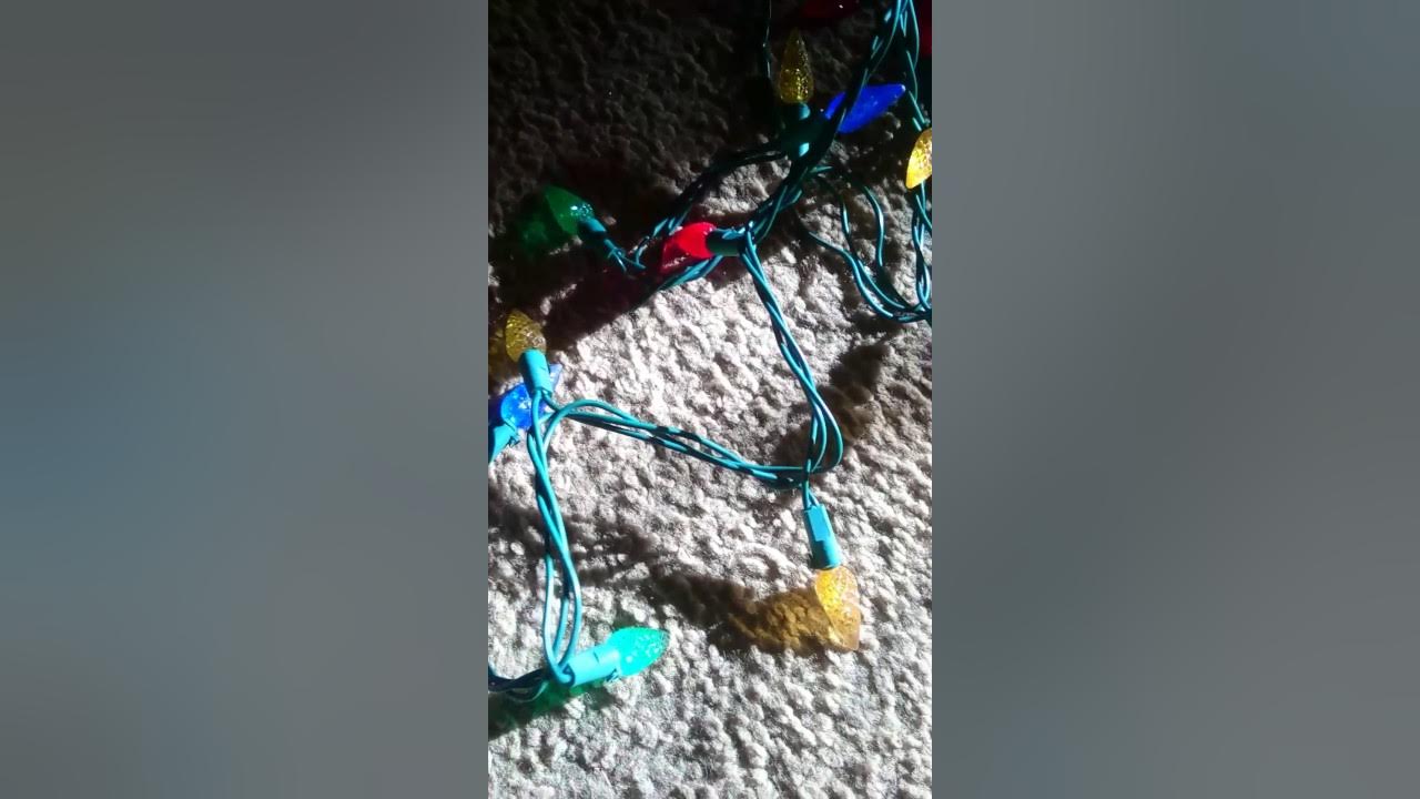 How to shorten/splice mini LED Christmas lights YouTube