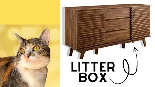 Converting a TV Stand into a Litter Box!
