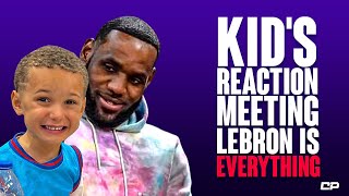 Kids Reaction Meeting His Idol Lebron Is Priceless Highlights