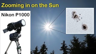 Zooming in on the Sun with large Sunspots! Nikon P1000 - this camera is almost like a Telescope! WOW by Mr SuperMole 51,872 views 1 year ago 1 minute, 25 seconds