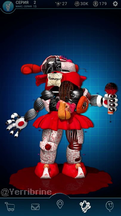 FNAF AR - Damaged Baby Jumpscare & Workshop animations