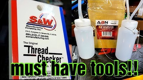 "New Tool Tuesday" Wera, ABN brake bleeder S&W Thread checker!!