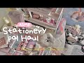 Asmr a huge stationery pal haul  back to school  cute stationery unboxing with relaxing sound 