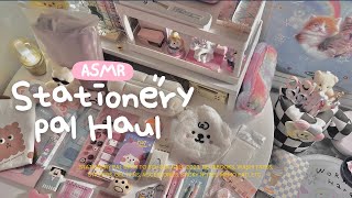 ASMR a Huge Stationery Pal Haul  back to school | cute stationery unboxing with relaxing sound