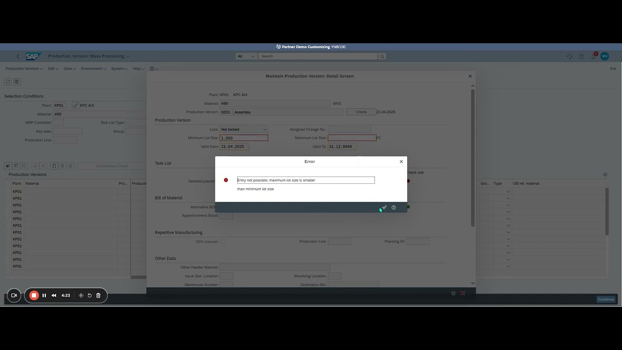 Mastering Production Versions in SAP S 4HANA Fiori App F2568 - YouTube