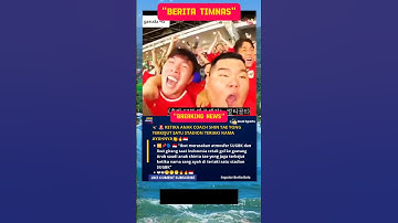 KETIKA PUTRA SHIN TAE YONG TERKEJUT SATU STADION TERIAKI AYAHNYA