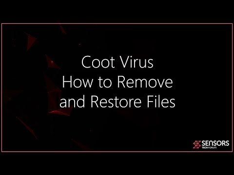 Coot Virus (.coot File) Removal and Recovery (Update March 2020)