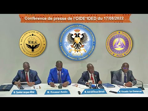 PREMIÈRE CONFERENCE DE PRESSE DE L'OIDE - IOED A ABIDJAN LE 17 AOUT 2022