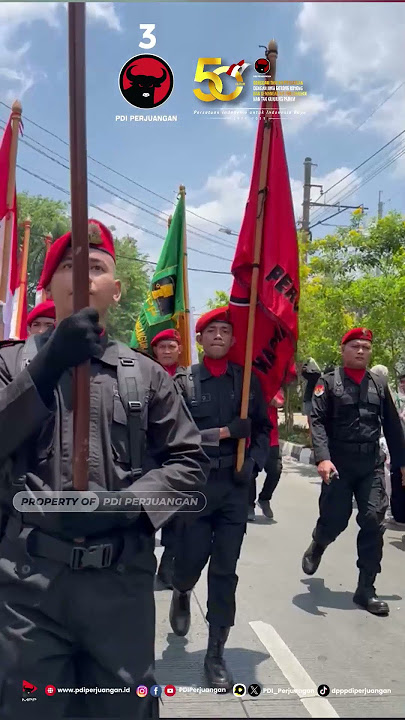 PDI Perjuangan Gelar Pendaftaran Ganjar-Mahfud Ke KPU, Diiringi Puluhan Ribuan Para Pendukung