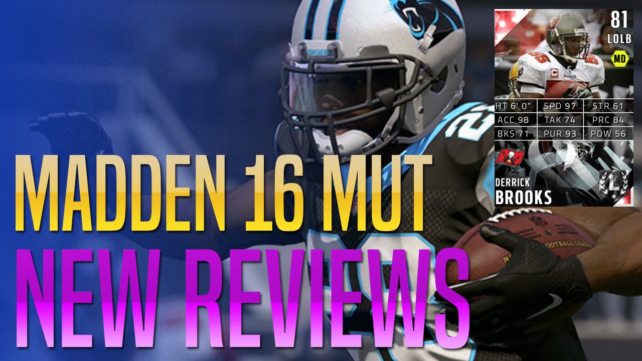 MUT 16 Reviews - Speed Derrick Brooks?, NFL Movers, Draft, GT Telvin Smith!