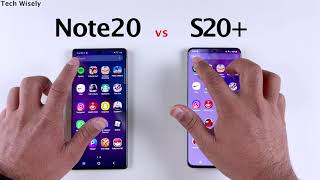 Samsung Note 20 5G vs S20+ 5G | SPEED TEST