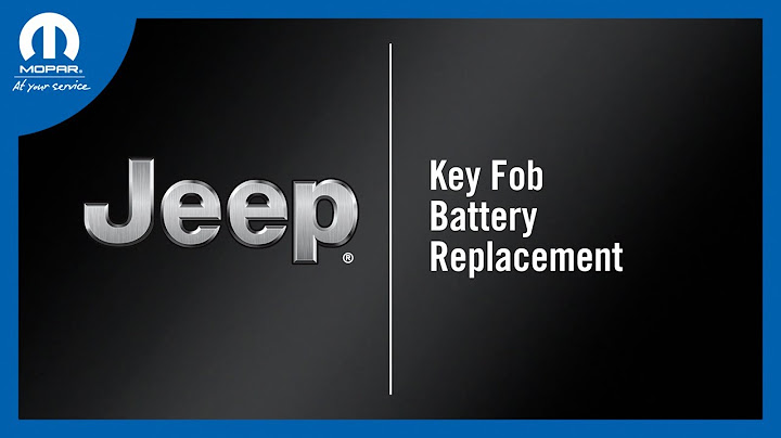 2022 jeep cherokee key fob battery replacement