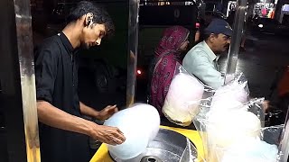 Boy making cotton candy amazingly | #cottoncandy #foodie