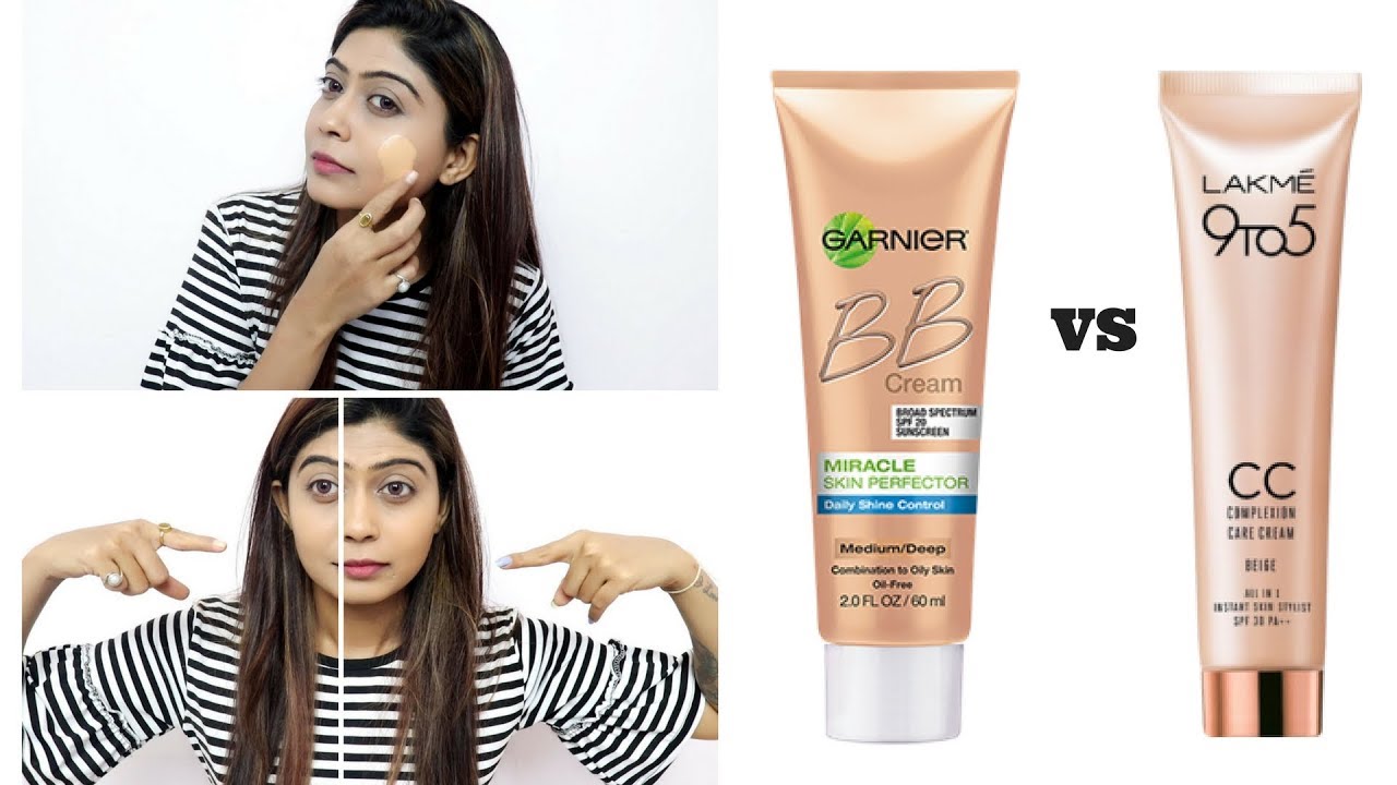 Garnier BB Cream Vs Lakme cc cream, How to Apply BB and CC Cream