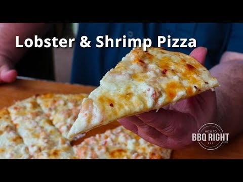 Grilled Seafood Pizza with Lobster & Shrimp