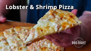 The BEST Grilled Seafood Pizza - use whatever seafood you want!