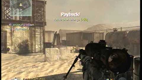 QsR MW2 Quick scope 1v1 [SNIPEURFACEDOWN]