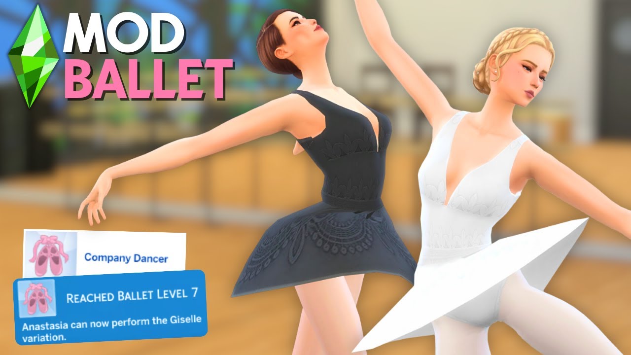 Un mod danse classique ultra complet dans les Sims 4 !💃🩰 || Mod Ballet ...