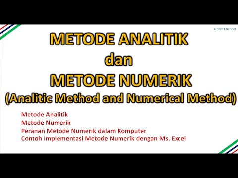 Pengantar Metode Numerik dan Metode Analitik
