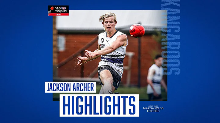 Pick 59: Jackson Archer in action (NAB AFL Draft, ...