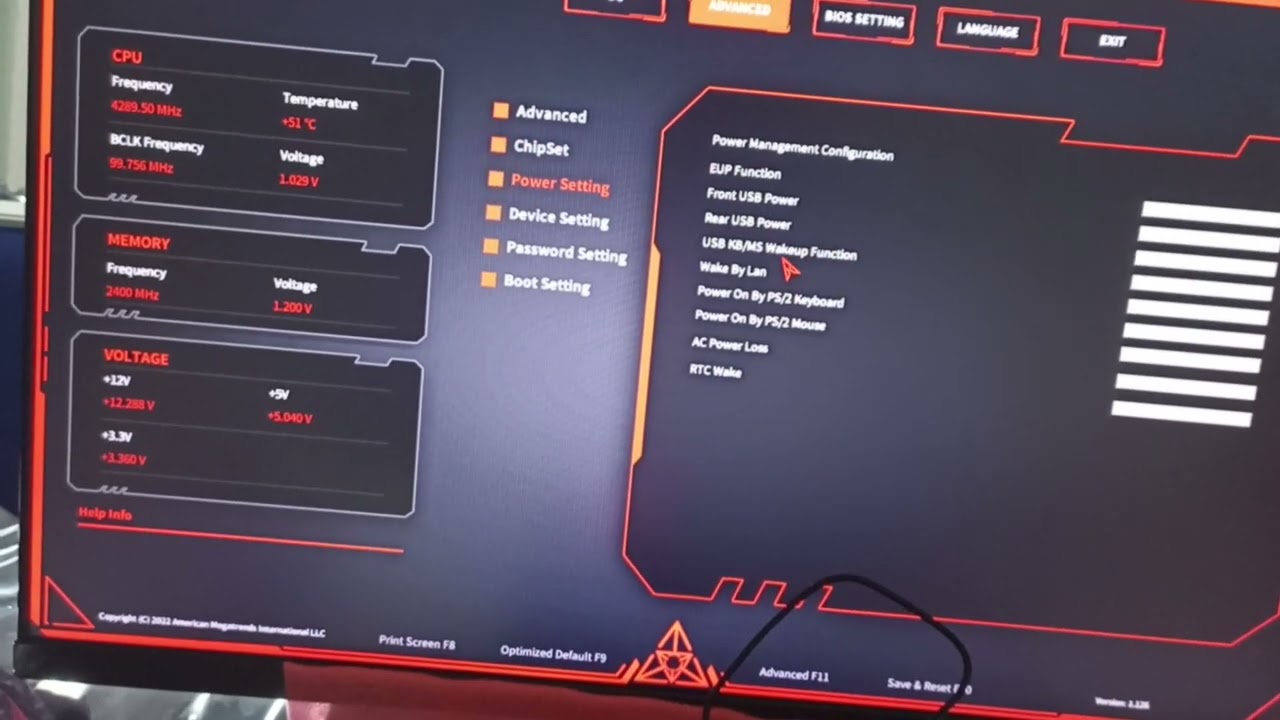 Tampilan Menu Bios COLORFUL H610M-K M.2 V20 Bisa XMP Memory - YouTube