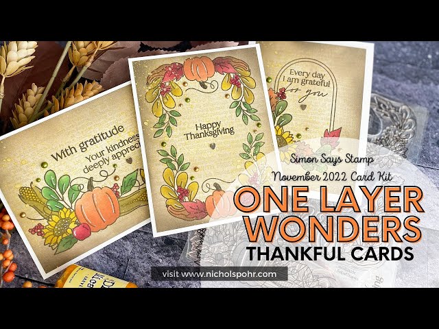 One Layer Wonders (Simon Says Stamp November 2022 Card Kit)